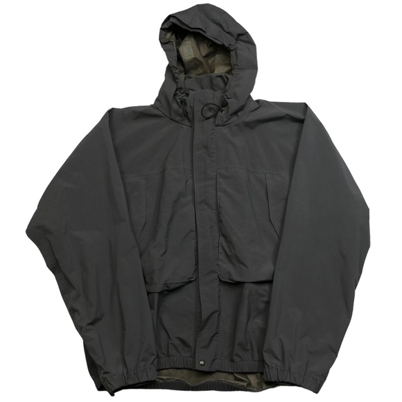 Vintage Simms Made in the USA size L Large Gray Windbreaker jacket - Picture 1 of 7